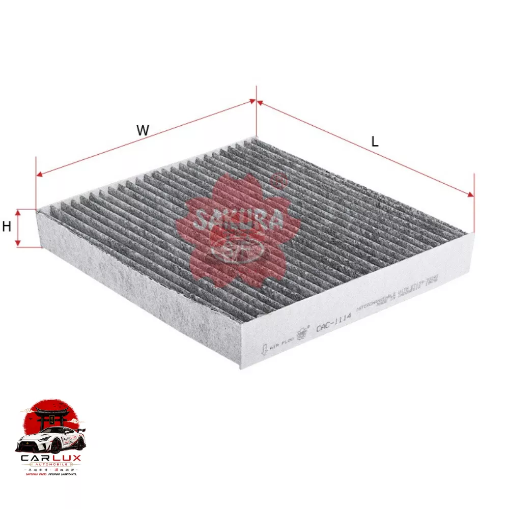 sakura-cac-1114-6a81b7be68720 Sakura CAC-1114 Activated Carbon Cabin Air Filter - Image 1