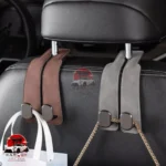 Portable Car Seat Hooks PU Leather & Metal 1PC