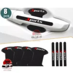 Sports Car Door Handle Bowl Cover Protector Sticker 8Pcs