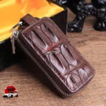Crocodile Leather Key Holder